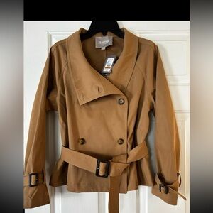 Kenneth Cole Women's Camel Trench Coat